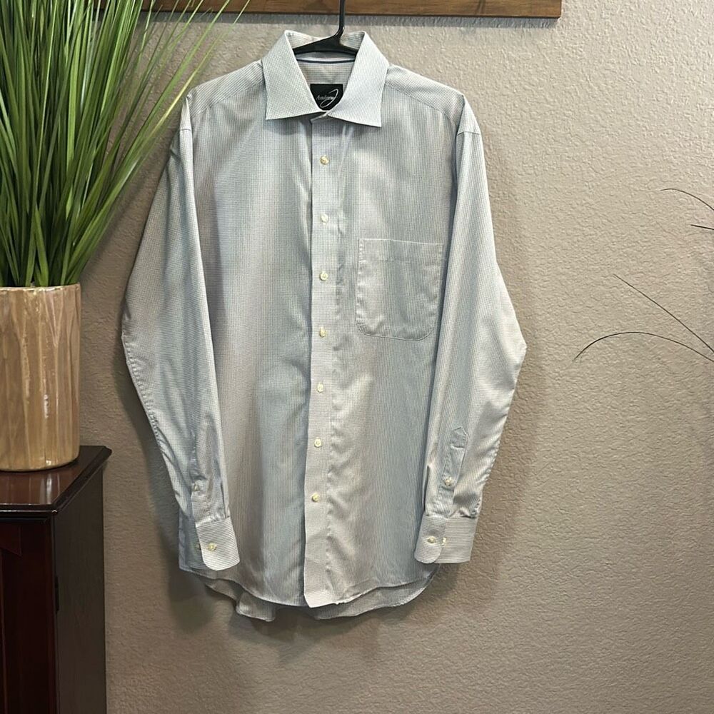 MS15 Andrew J men’s long sleeve button down dress/casual shirt size extra small